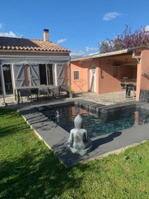 Charmante Villa Equipee, Piscine Le Soler Exterior foto