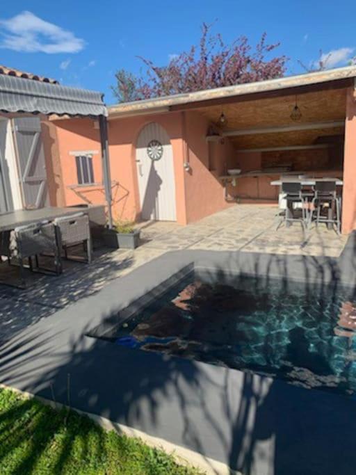 Charmante Villa Equipee, Piscine Le Soler Exterior foto